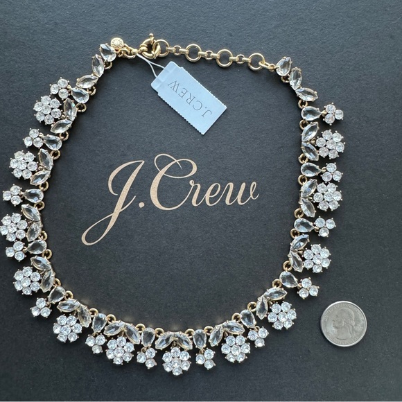 J. Crew forget-me-not crystal necklace - Picture 2 of 3